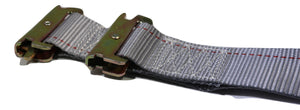 2 X 16 Ft. Logistic Ratchet Strap W/ Spring E/a Fitting - Grey - Straps