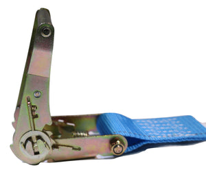 2 X 20 Ft. Logistic Ratchet Strap W/e Fitting - Blue - Straps