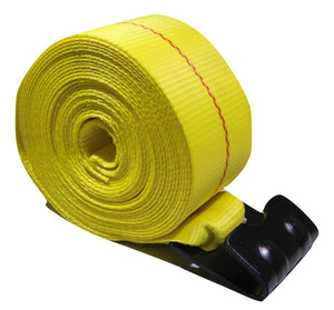 4 X 30 Ft. Winch Strap W/flat Hook 6 000 Lb Wll - Straps