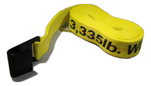 2 X 27 Ft. Ratchet Strap W/ Flat Hooks - 3335 Lb Wwl - Straps